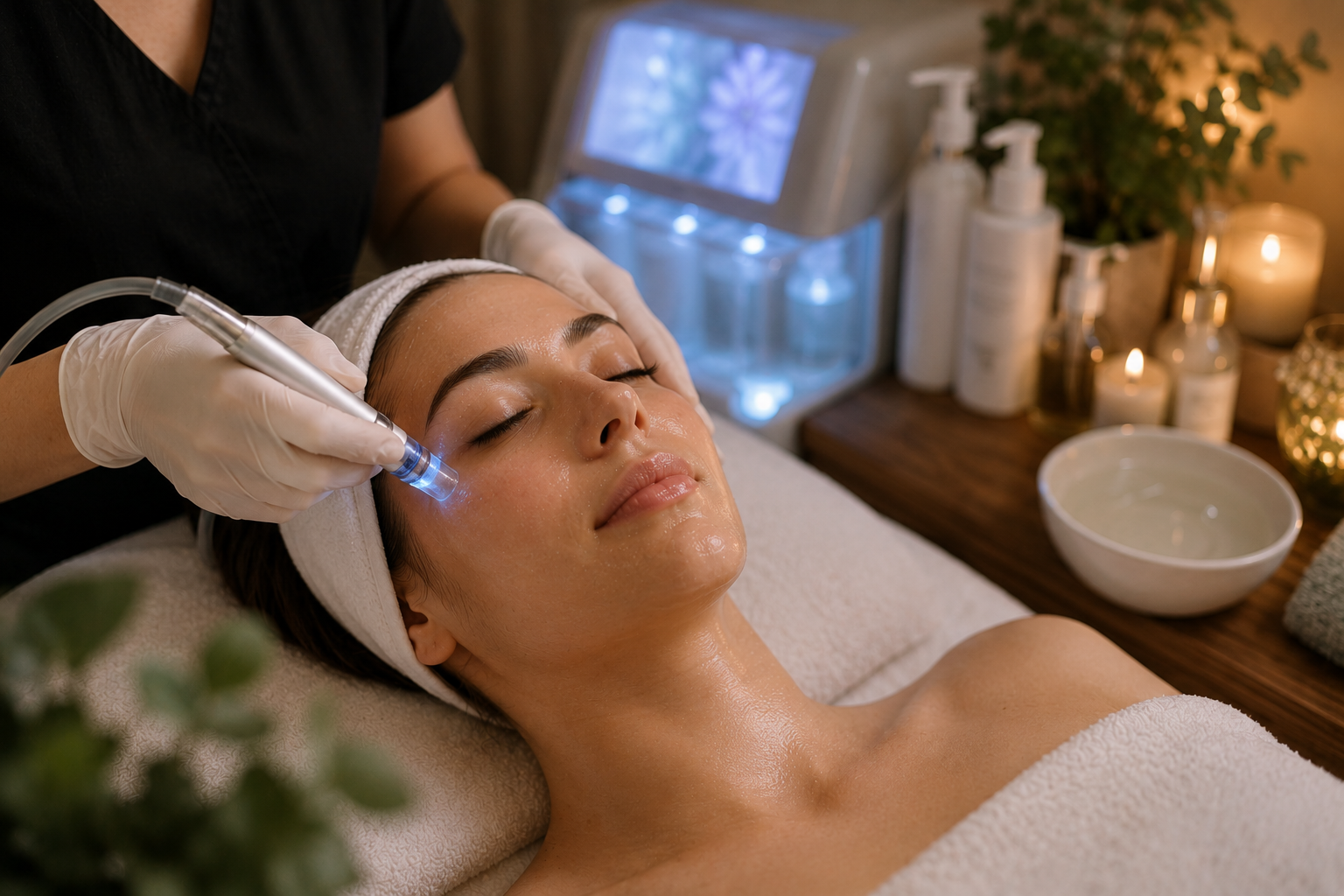 Hydrodermabrasion with Oxygen Infusion and Collagen Renewal facial at Mindful Way Studio Mokena IL